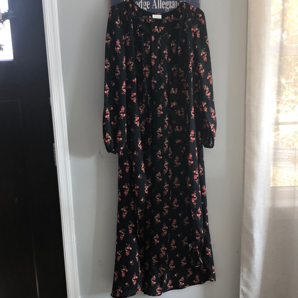 Long floral kimono